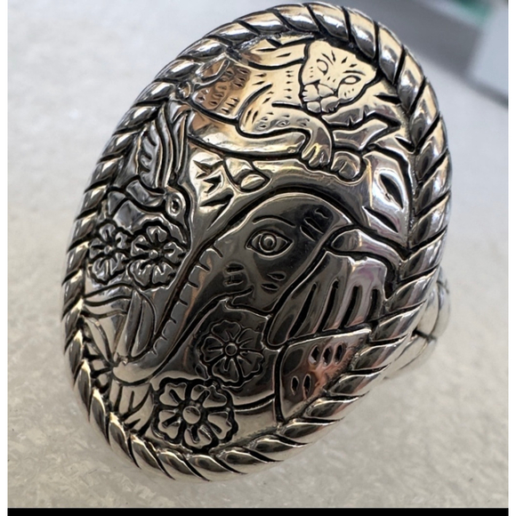 JAI Sterling Silver 925 Heritage Statement Ring, size 6 - Picture 4 of 10